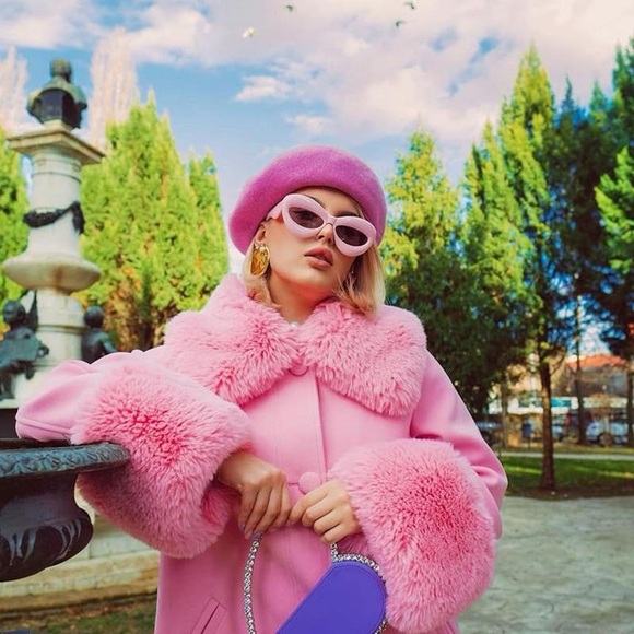 Fashion Inflated Cat-eye Oversized Frame Sexy Lip Candy Glasses Trendy Designer - Picture 5 of 8